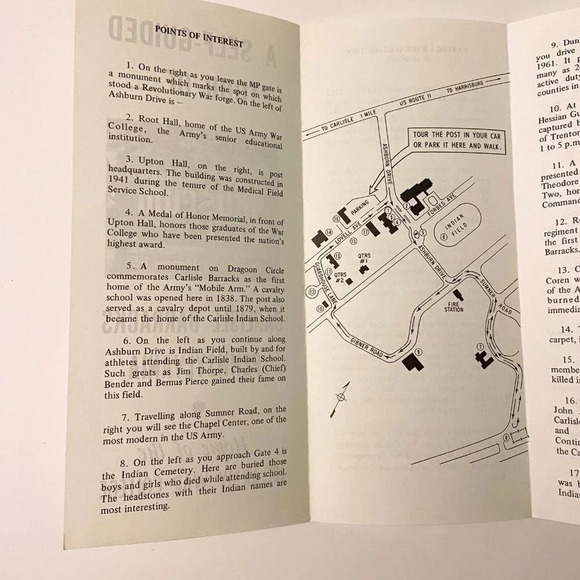 Vintage  Hessian Guard House Museum Pennsylvania Travel Brochure Souvenir - Picture 4 of 8